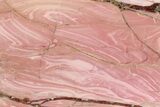 Polished Pink Opal Section - Western Australia #353387-2